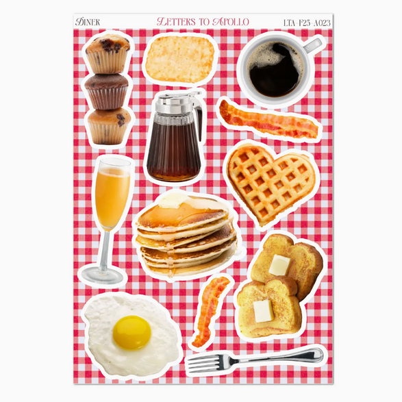 Diner Sticker Sheet