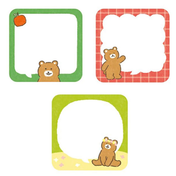 Mini Bear Sticky Notepad