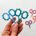 Small Lake Blue Flower Scissors