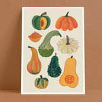 8.5x11.5 Art Print: Pumpkins