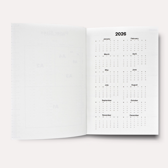 2026 Weekly Planner: Numero (A5)