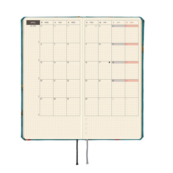 Pre-Order 2026 Hobonichi Weeks Planner: Bow & Tie In The Forest