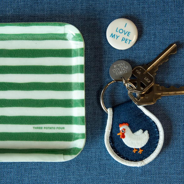 Chicken Patch Keychain