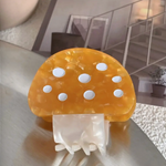 Mushroom Claw Hair Clip - 4 color options