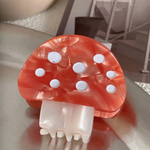 Mushroom Claw Hair Clip - 4 color options