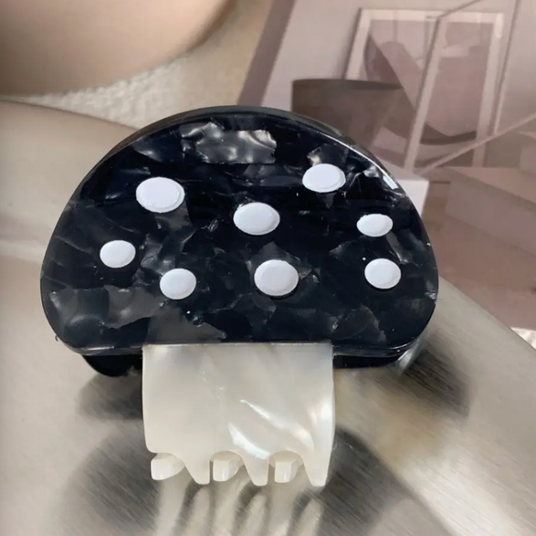 Mushroom Claw Hair Clip - 4 color options