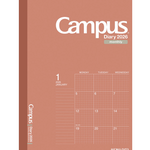 2026 Kokuyo Monthly Planner: Red