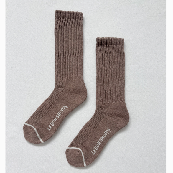Mocha Mousse Ballet Socks