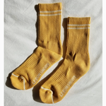 Butter Yellow Boyfriend Socks