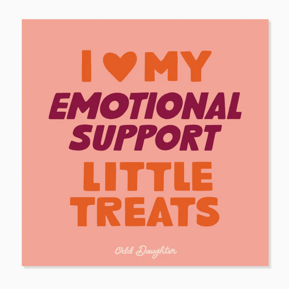 Emotional Support Little Treats Sticker