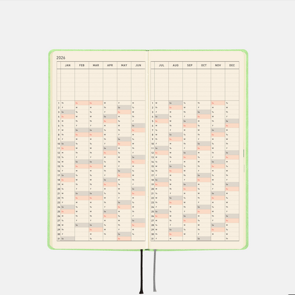 2026 Hobonichi Weeks Planner: Smooth Melon Sorbet