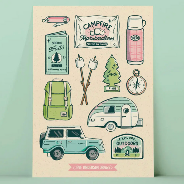 Outdoors Sticker Sheet