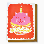 Birthday Cat Cupcake