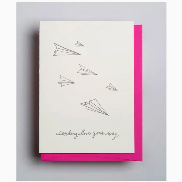 Sending Love Paper Airplanes