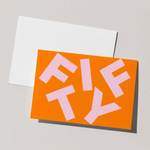 Orange Fifty Birthday