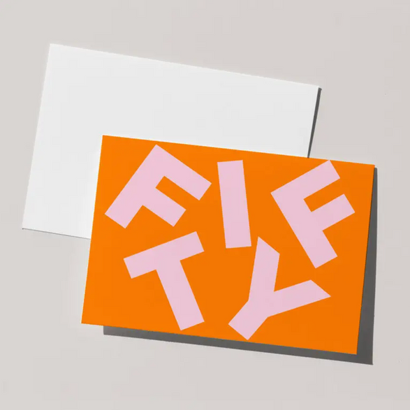 Orange Fifty Birthday