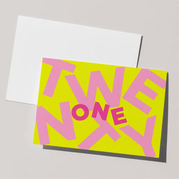 Yellow Twenty One Birthday