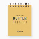 Blank Mini Notebook: Better with Butter