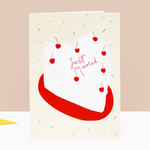 Just Married Heart Cake