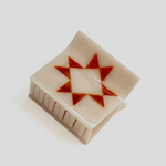 Cinnamon Quilt Claw Hair Clip