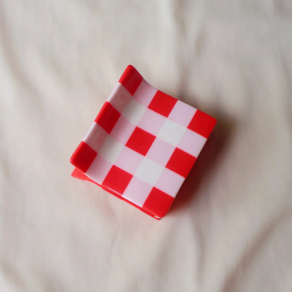 Gingham Claw Hair Clip