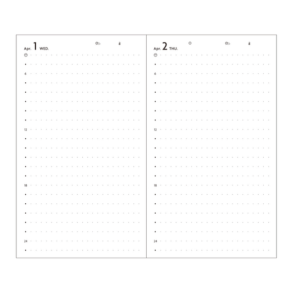 Mini EDiT Daily Planner - Green