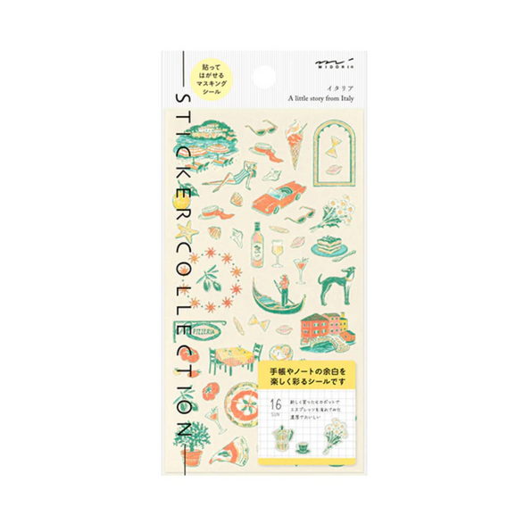 Italy Midori Sticker Sheet