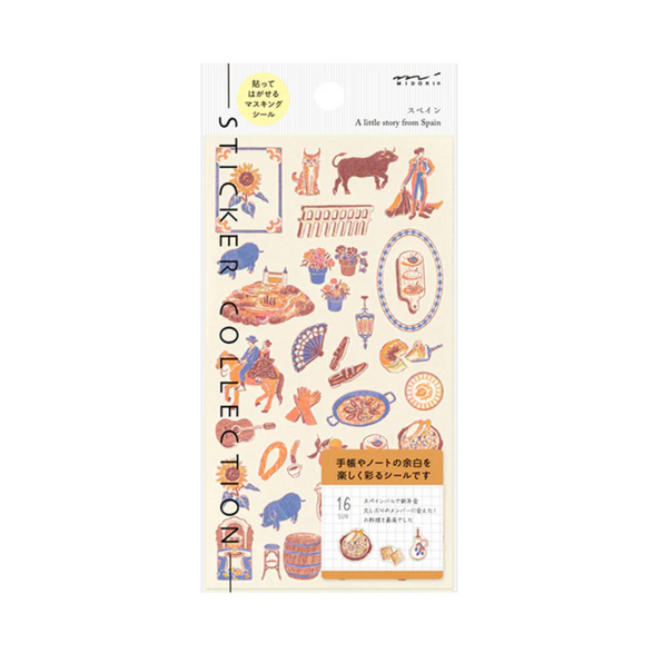 Spain Midori Sticker Sheet