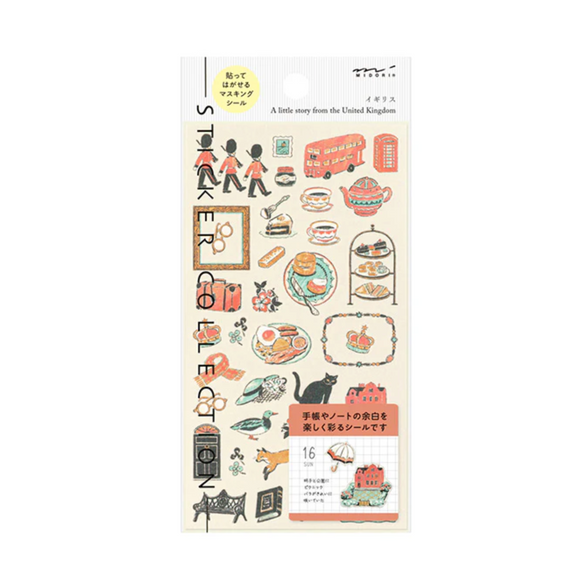 United Kingdom Midori Sticker Sheet