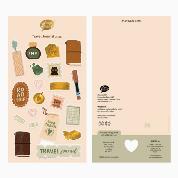Travel Journal Sticker Sheet