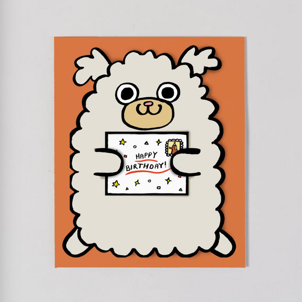 Dog with Birthday Mail