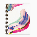 Lined Painted Journal: Colorful Swirl