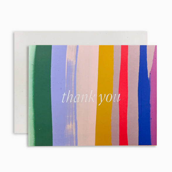 Stripe Colorful Thank You