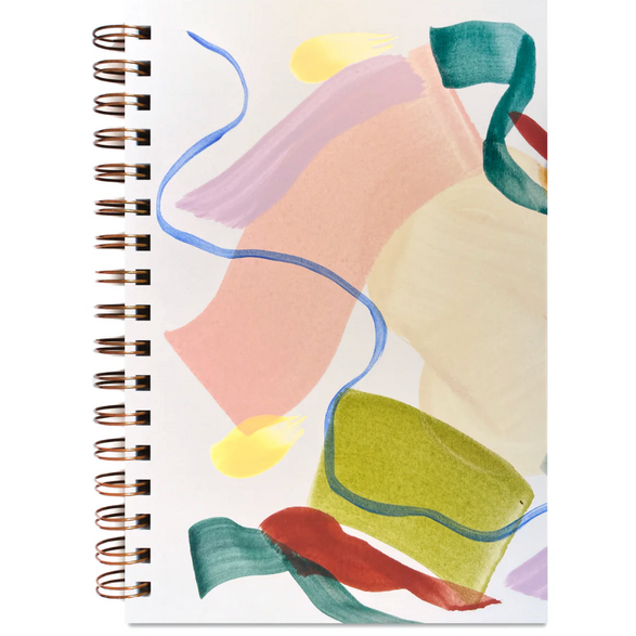 Lined Painted Journal: Colorful Calypso