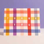 Colorful Gingham Thank You