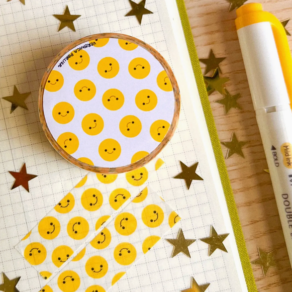 Smiley Face Washi Tape (15mm)