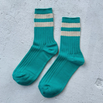 Jade Varsity Socks