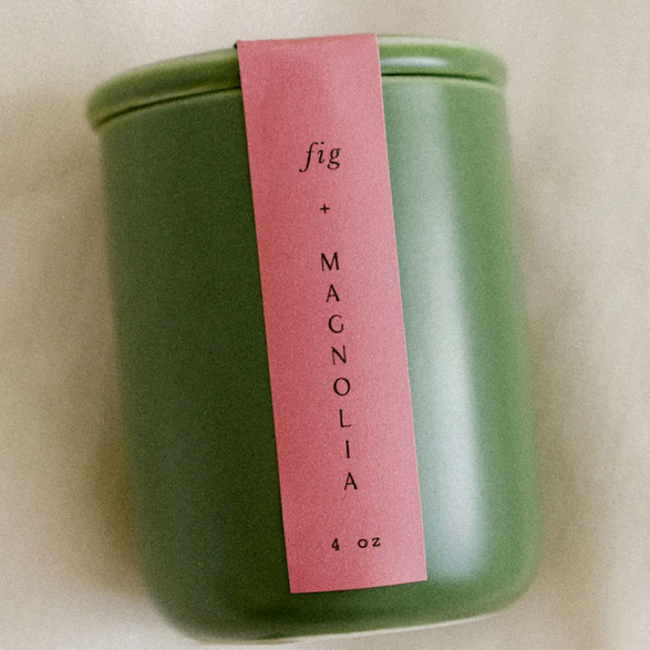 Mini Botanist Candle in Ceramic Jar - Fig & Magnolia