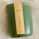 Mini Botanist Candle in Ceramic Jar - Citrus & Oakmoss