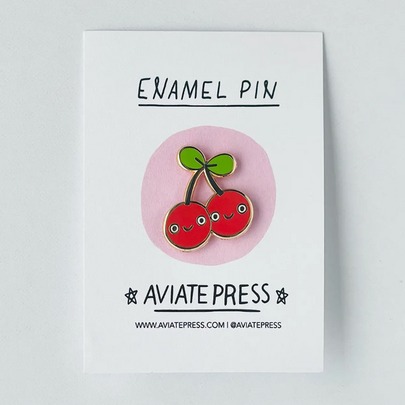 Cute Cherries Enamel Pin