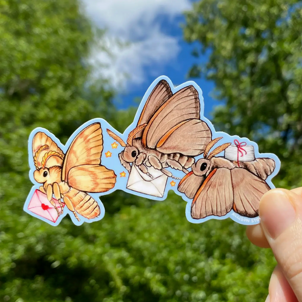 Mail Moths Sticker