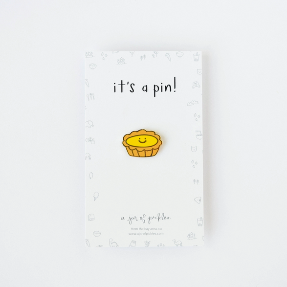 Egg Tart Pastry Enamel Pin