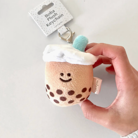 Teal Boba Milk Keychain
