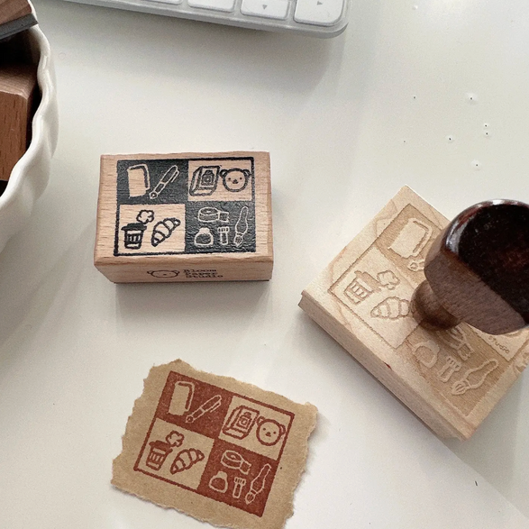 Bear's Vibe Wooden Stamp