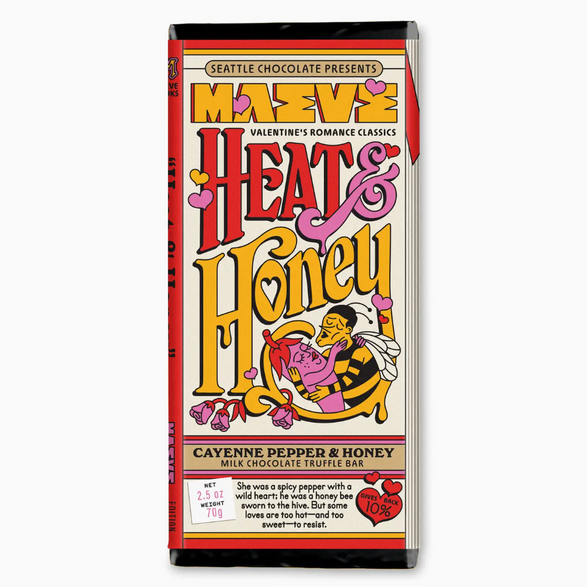 Heat and Honey Valentine's Truffle Bar