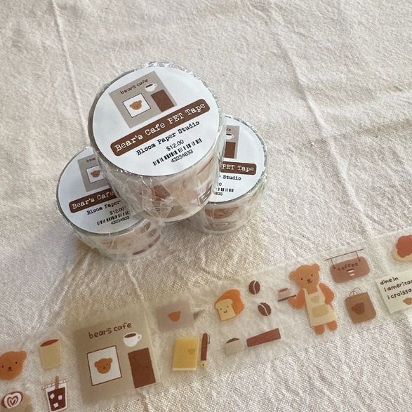 Bear's Cafe Washi Tape (40mm)