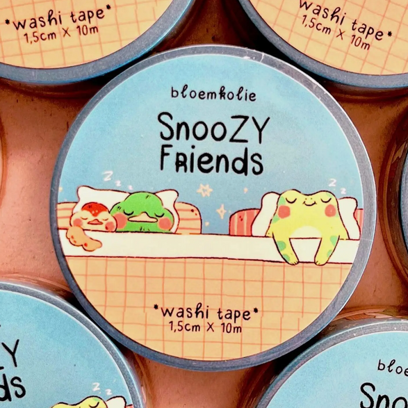 Snoozy Friends Washi Tape (15mm)