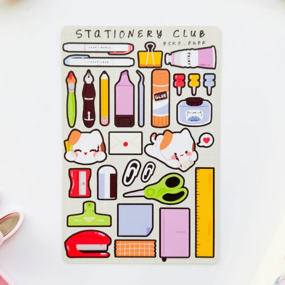 Stationery Club Sticker Sheet