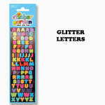 Glitter Letters Sticker Sheet