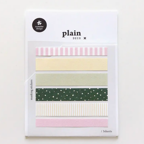 Pink & Green Border Stickers - 3 Sheets